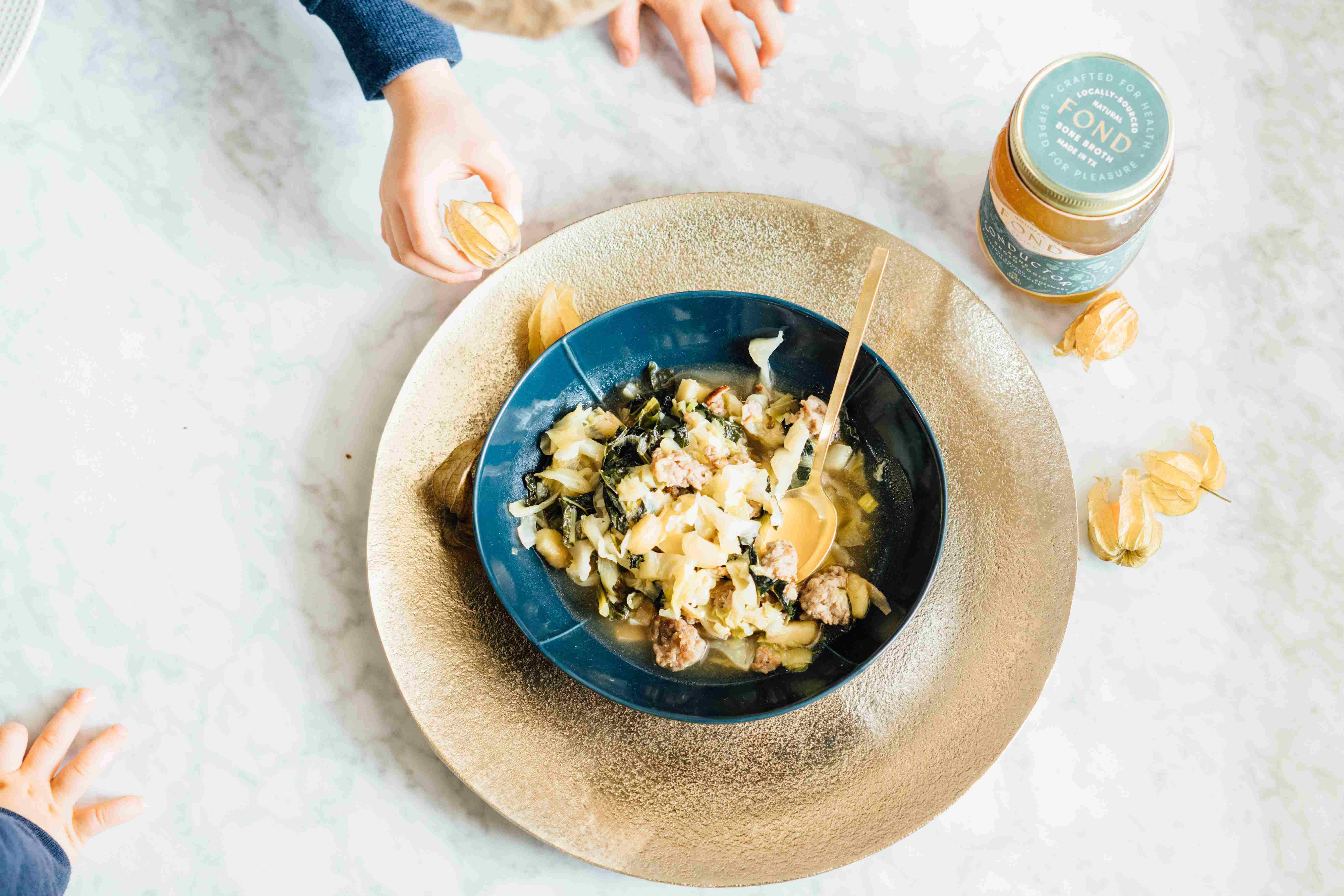 Bone Broth Cabbage And Sausage Stew