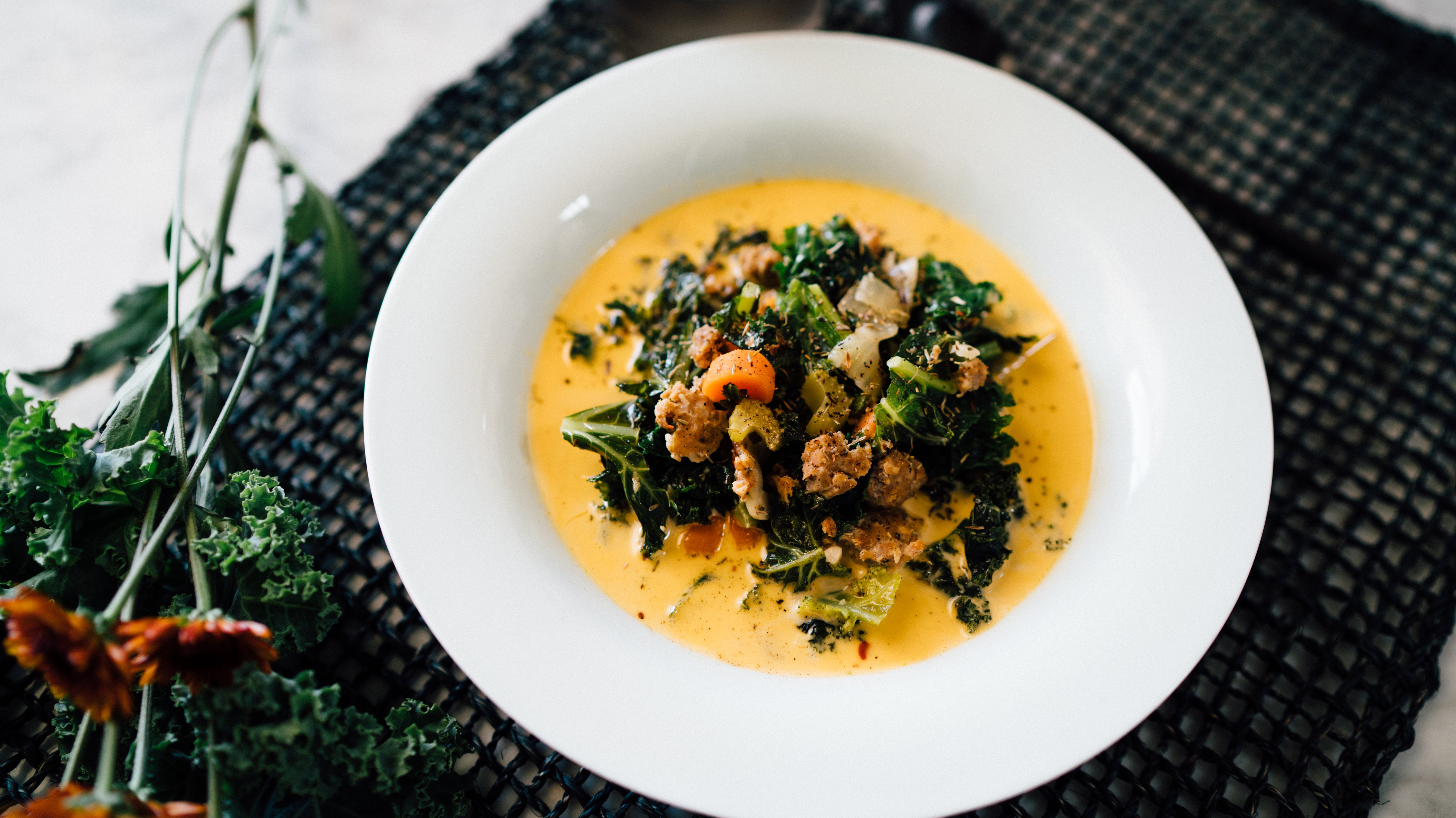 Tuscan Sausage and Kale Soup