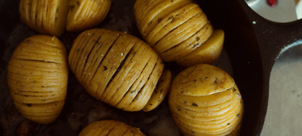 Crispy Hasselback Potatoes with Tallow
