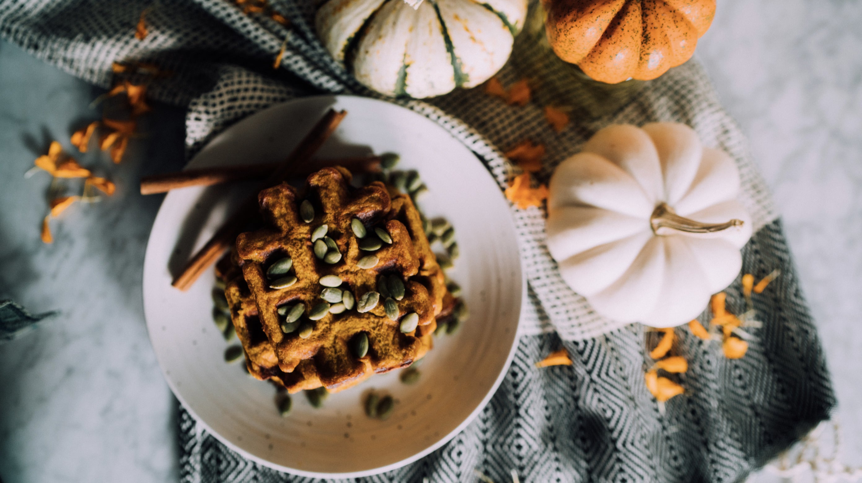 Paleo Pumpkin Bone Broth Waffles