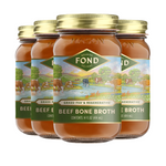 Regenerative Beef Bone Broth - Pure & Unflavored - 4 Jars