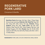 Regenerative Pork Lard - Cinnamon & Vanilla - 1 Jar