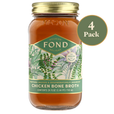 Regenerative Chicken Herb Bone Broth - 4 Jars - 24 oz