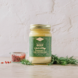 Regenerative Beef Tallow - Rosemary & Pink Peppercorn - 4 Jars