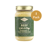 Regenerative Beef Tallow - Rosemary & Pink Peppercorn - 1 Jar
