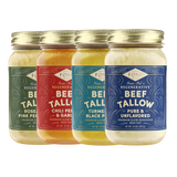 Regenerative Beef Tallow - Variety Pack - 4 Jars