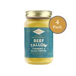 Regenerative Beef Tallow - Turmeric & Black Pepper - 4 Jars