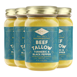 Regenerative Beef Tallow - Turmeric & Black Pepper - 4 Jars