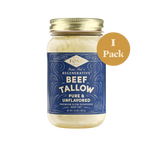 Regenerative Beef Tallow - Pure & Unflavored - 1 Jar